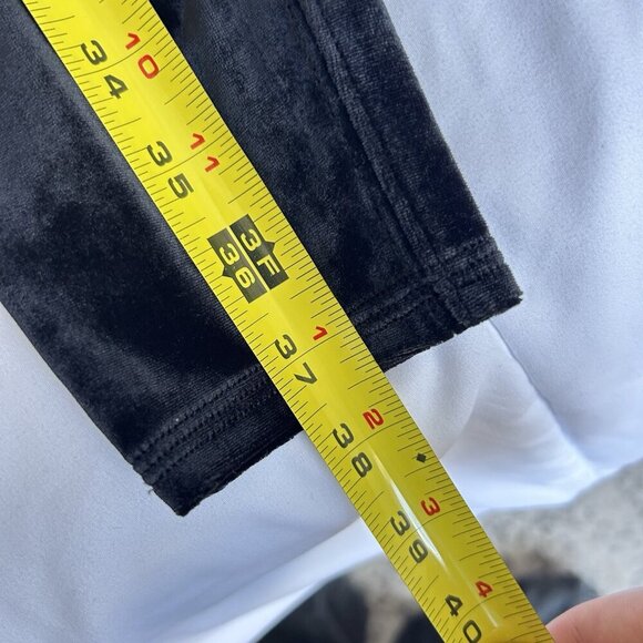 SPANX Womens Medium M Black Velvet High Waisted Leggings Slimming Stretch Pants - Picture 4 of 7